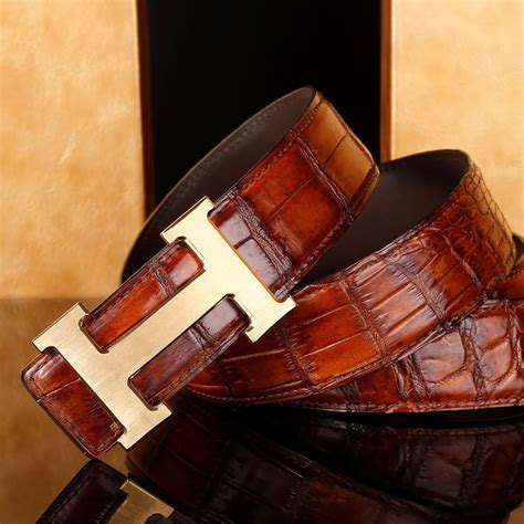 hermes mens crocodile belt|hermes belt outfit men.